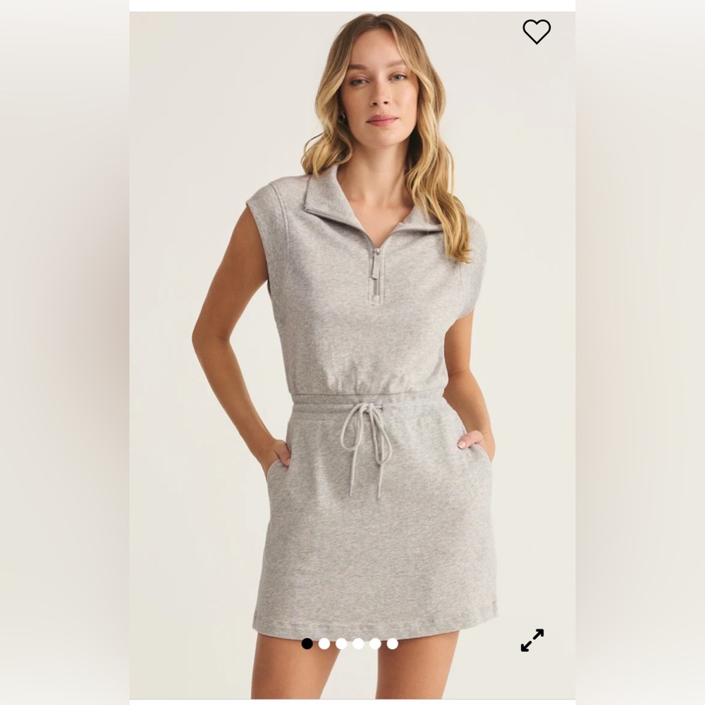 Z-Supply Club Mini Dress NWOT Medium Varsity Heather Grey